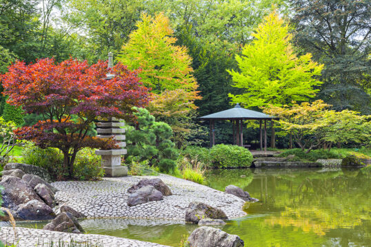 Gestaltungsbeispiel eines japanischen Gartens...