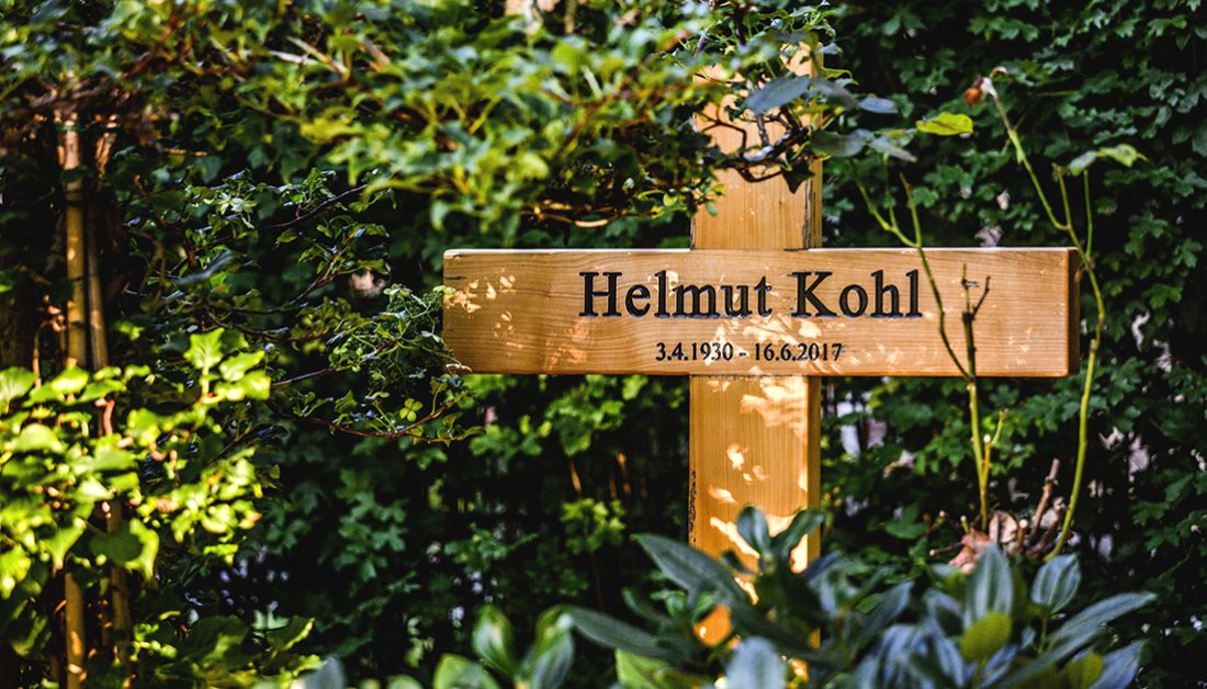 Helmut Kohl - Grabstätte des ehemaligen Bundeskanzlers im Adenauerpark in Speyer