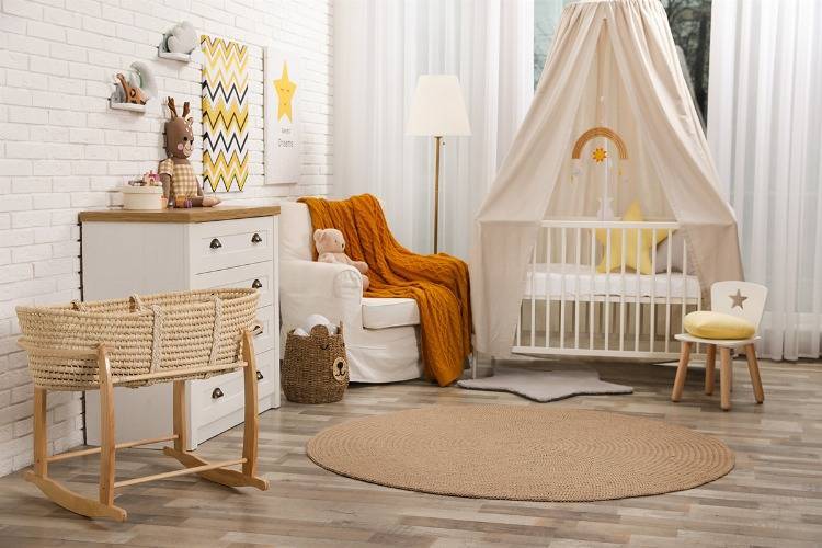 Babyzimmer Komplett Set Möbel mit Babybett & Babywiege