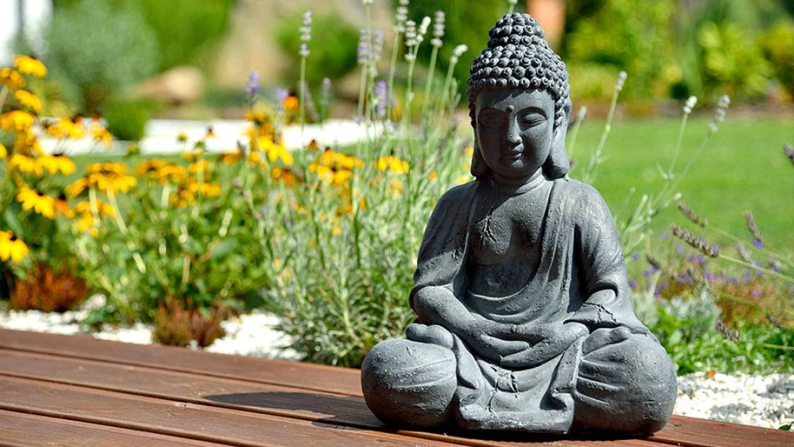 Buddha-Skulptur für den Garten