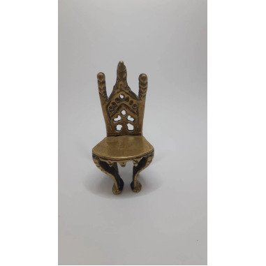 Antiker Bronze Puppenhaus Stuhl, Sammlerstück