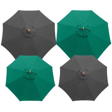Auswahl Sonnenschirm in schwarz 3m oder 3,5m rund
