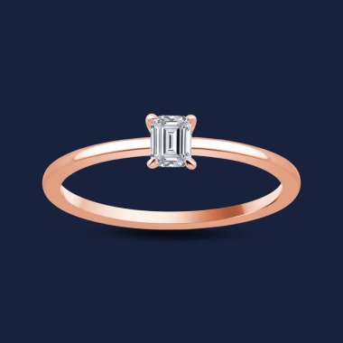Caress Emerald Ring 18k Rosegold  / 0.30ct