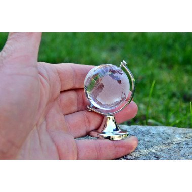 Globus, Kleiner Vintage Glaskugel, Dekorative