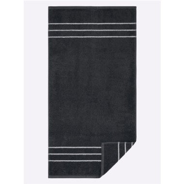 Handtuch in schwarz von wäschepur