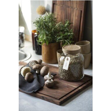 Küchenschrank & Schneidebrett aus geöltem Akazienholz, 48 x 30 x 1,5 cm, natur