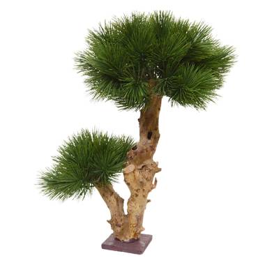 Künstlicher Pinus Bonsai-Baum 55 cm auf Fuß
