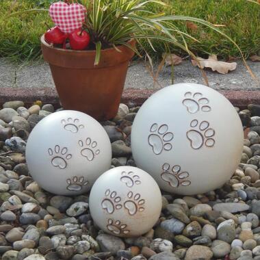 Kugelförmige Keramikurne für Hunde & Katzen
