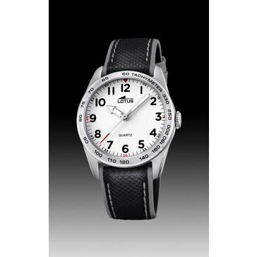 Lotus Lederband für Uhren & Uhrenarmband Lotus 18276-1 Leder Schwarz 18mm