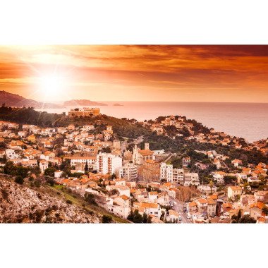 Marseille bei Sonnenuntergang von Olezzo