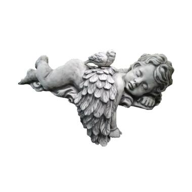 Schlafender Grab Engel Junge mit Taube Angelus Columba