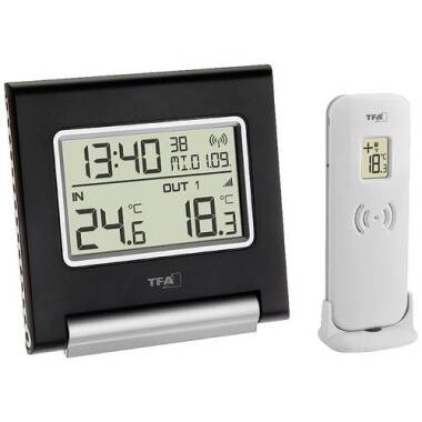 TFA Dostmann SPOT Funk-Thermometer digital Schwarz