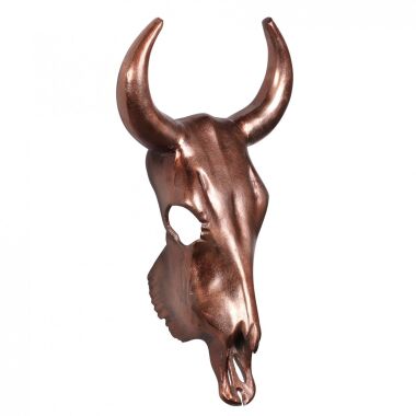 Deko Aluminium Geweih Big Bull L Wanddekoration Bronze