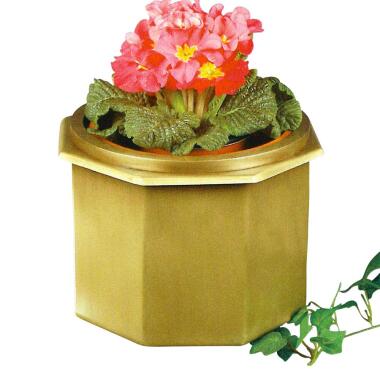 Exklusive Grab Blumenschale aus Metall mit Einsatz - Chloe / Schmiedeeisen