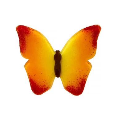 Glasornament Schmetterling rot-orange-gelb Glasornament S-17