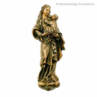 Maria mit Kind Statue aus Bronze Maria Felicia