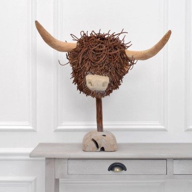 Skulptur Highland Cow