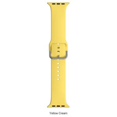 Uhrenarmband Smartwatch Universal Watch 7 / 10G Silikon Gelb 32mm