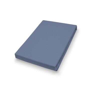 Vario Jersey-Spannbetttuch blau, 150 x 200 cm