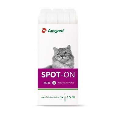 Zeckenbekämpfung & Amigard Spot-on für Katzen, natürlicher Zeckenschutz