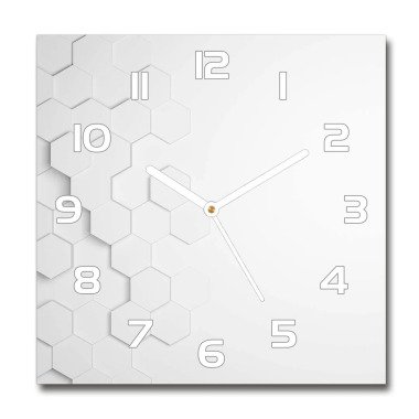 Analoge Wanduhr Jiahao Hexagons 60 cm Geräuschlos