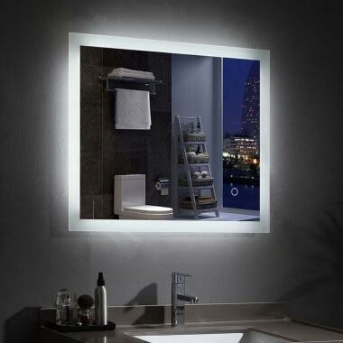 Badspiegel 60 x 50 cm mit Beleuchtung led
