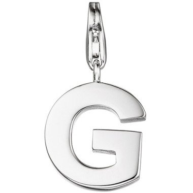 Bettelarmband aus Silber & SIGO Einhänger Charm Buchstabe G 925 Sterling