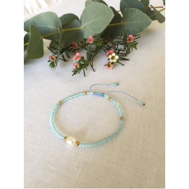 Brautschmuck Armband mit Perlen & Zartes Armband Rocaillesperlen Und Süßwasserperle