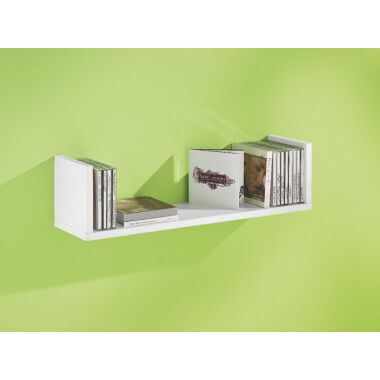 Dolle Wandregal CD-Rack, weiß, 600 x 150 x 150 mm
