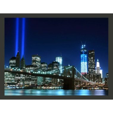 Fototapete Flutlicht über NYC 270 cm x 350 cm