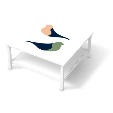 Klebefolie für Möbel IKEA Hemnes Tisch 90x90 cm Design: Vintage Vögel