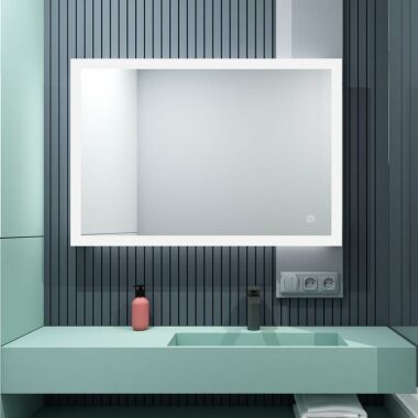 Lisa Badspiegel led 80x60cm Rechteckig Badezimmerspiegel