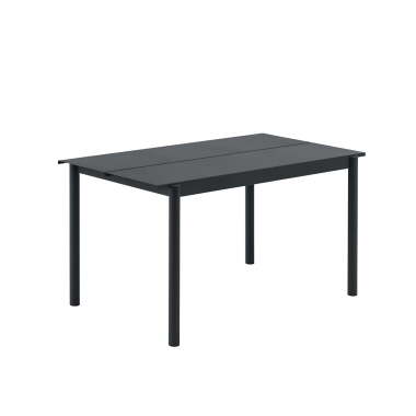Muuto Linear Steel Tisch, 140 x 75 cm, schwarz