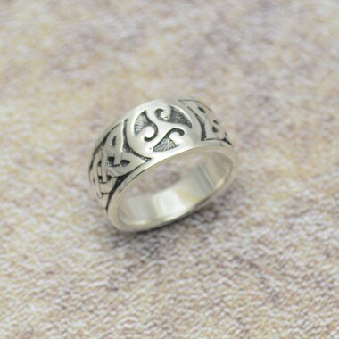 Triskel Triskele Ring Grösse 50 Aus 925 Silber Damengrösse