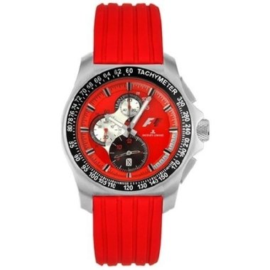 Uhrenarmband in Rot & Uhrenarmband Jacques Lemans F5015E Kautschuk Rot 22mm