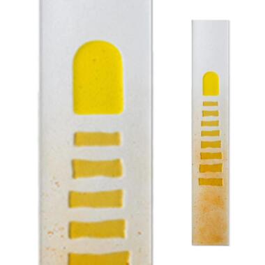 Verzierung aus Glas für Grabstein in Gelb Glasstele S-56 / 10x60cm