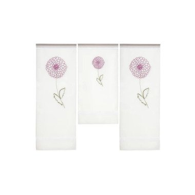 3er-Set Miniflächen Vorhang   lila/violett