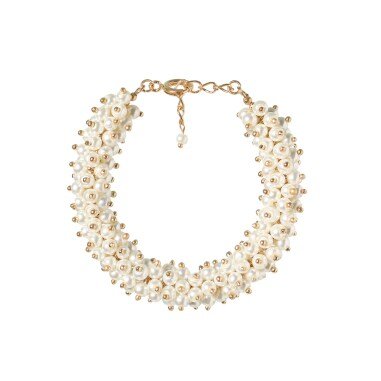 Armband Damen, Damen Perlenarmband Weiß Gold| Brautschmuck | Hochzeit