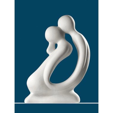 GILDE Dekofigur Skulptur Kuss, weiß, Dekoobjekt