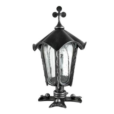 Grablicht & Handgefertigte Grablampe aus Schmiedeeisen schwarz Destora