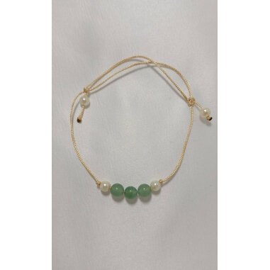 Zierliches Armband Aus Aventurin Grün Perlen 6mm Perlenarmband Geschenk