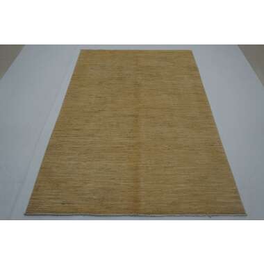 5x8 Einfacher Gabbeh Teppich - Beige Ungefärbte