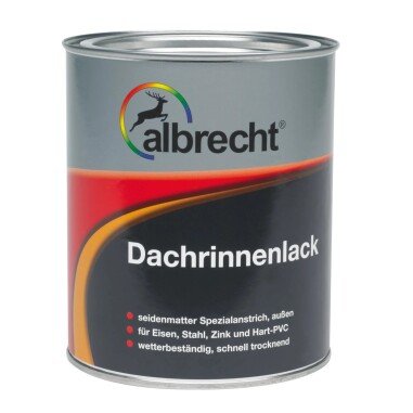 Albrecht Dachrinnenlack Braun seidenmatt 750 ml