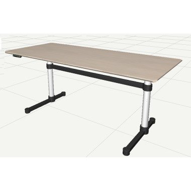 Höhenverstellbarer Tisch aus Eiche & USM Haller Haller Tisch Kitos E2
