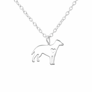 Hunde Halskette aus 925 Silber