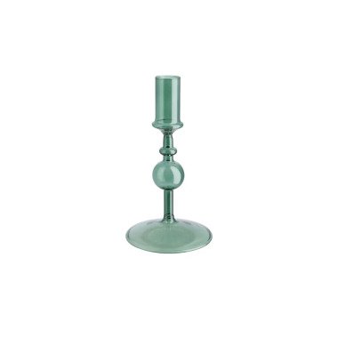 Kerzenhalter   grün   Glas    Maße (cm):