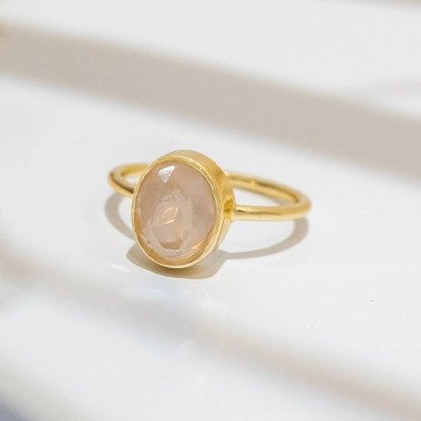 Ring Aline Oval Rose Chalcedony, 52