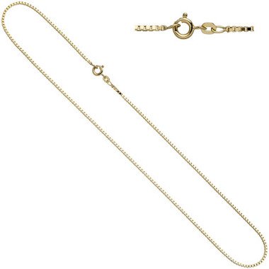SIGO Venezianerkette 333 Gelbgold 1,0 mm 42 cm Gold Kette Halskette Goldkette