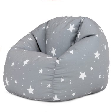 Sitzsack für Kinder Sternenklar, Grau