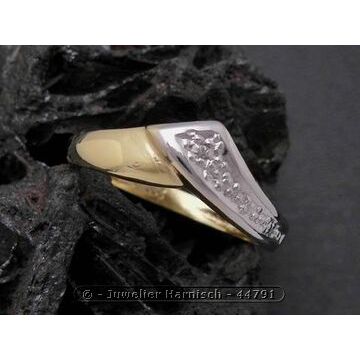 Bicolor-Ring aus Gold 333 & Gold Ring elegant Gold 333 bicolor Diamant